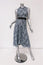 Alexis Cutout Lace Dress Maile Blue/Black Size Extra Small Sleeveless Midi