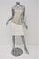 Alice + Olivia Peplum Dress Shovan Ivory/Black Lace & Crepe Open-Back Size 6 NEW