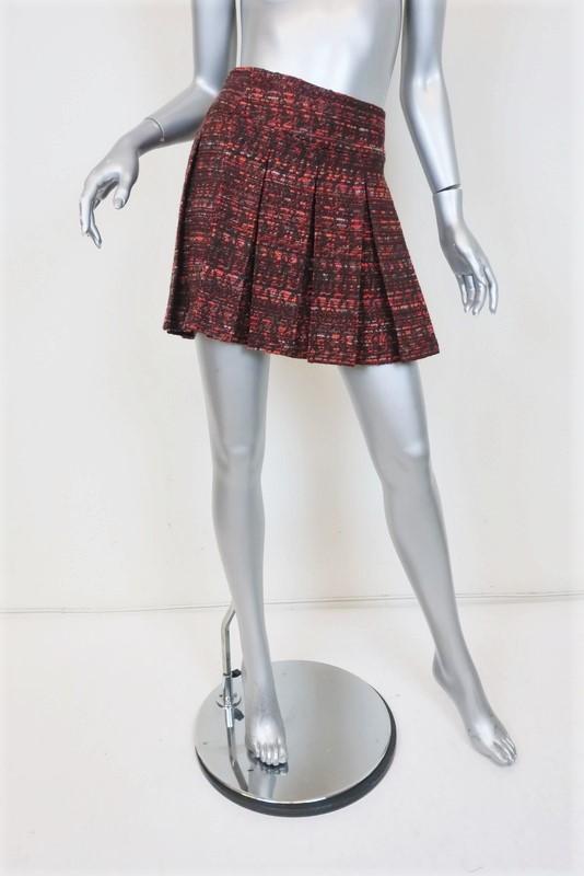 Louis Vuitton Lurex Tweed Front Skirt Dark Navy. Size 36