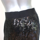 Alice + Olivia Racquel Sequin Wide Leg Pants Black Size 4 - Celebrity Owned