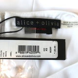Alice + Olivia Tank Top Gayle White Crepe Size Extra Small NEW - Celebrity Owned