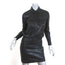 AllSaints Kadi Leather Dress Black Size US 2 Long Sleeve Mini NEW