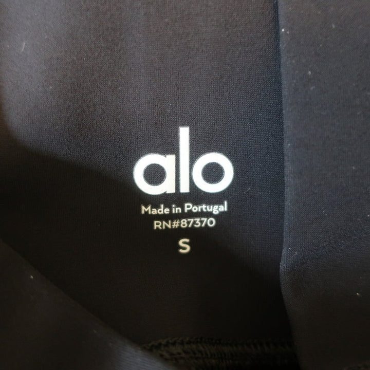 Alo Yoga High-Waist Ripped Warrior Leggings Black Size Small NEW - Celebrity Owned