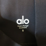 Alo Yoga High-Waist Ripped Warrior Leggings Black Size Small NEW - Celebrity Owned