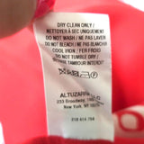 Altuzarra Blouse Chika Red/White Bandana Print Silk Size 34 Long Sleeve Shirt - Celebrity Owned