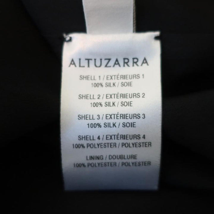 Altuzarra Dress Parrot Ikat Printed Silk Chiffon Size 36 Sleeveless Shift - Celebrity Owned