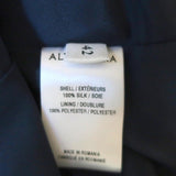 Altuzarra Midi Dress Martha Teal Printed Silk Size 42 Long Sleeve V-Neck NEW - Celebrity Owned