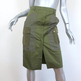 Altuzarra Military Pencil Skirt Kent Army Green Size 38 NEW - Celebrity Owned