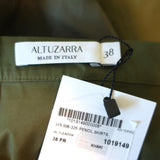 Altuzarra Military Pencil Skirt Kent Army Green Size 38 NEW - Celebrity Owned