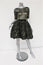 Amen Couture Dress Black/Gold Metallic Lace Size 38 Short Sleeve Party Dress
