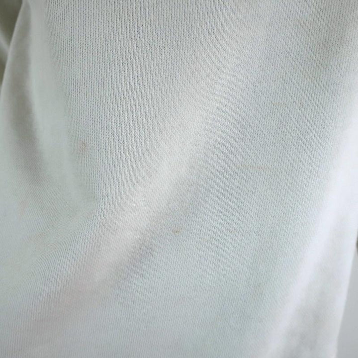 AMO Loved Sweatshirt White Distressed Cotton Size Small Crewneck Pullover - Celebrity Owned