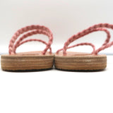 Ancient Greek Sandals Alkmini Slides Dusty Pink Braided Velvet Size 38 NEW - Celebrity Owned