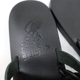 Ancient Greek Sandals Helene Slides Black Braided Leather Size 38 - Celebrity Owned