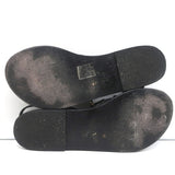 Ancient Greek Sandals Semele Crisscross Slingback Sandals Black Leather Size 38 - Celebrity Owned