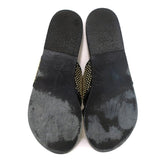 Ancient Greek Sandals Thais Crisscross Sandals Black Studded Leather Size 39 - Celebrity Owned