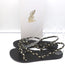 Ancient Greek Sandals Yianna Slingback Sandal Black/Gold Braided Leather Size 38