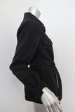 Andrew Marc Belted Jacket Black Cotton-Blend Size Small - Celebrity Owned