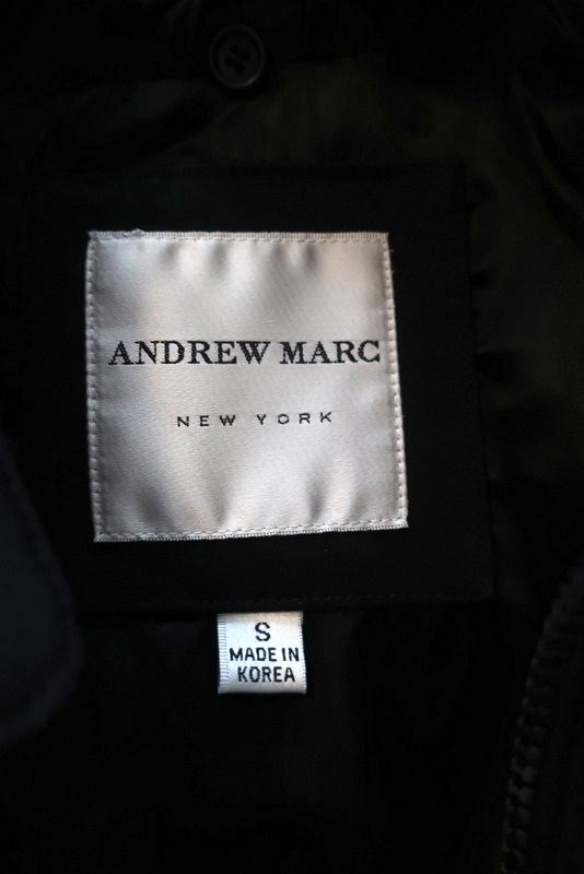 Andrew Marc Belted Jacket Black Cotton-Blend Size Small - Celebrity Owned