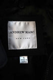 Andrew Marc Belted Jacket Black Cotton-Blend Size Small - Celebrity Owned