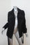 Andrew Marc Belted Jacket Black Cotton-Blend Size Small