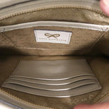 Anya Hindmarch Clutch Taupe Pleated Leather Mini Evening Bag - Celebrity Owned