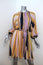 Apiece Apart Mini Dress La Flutte Lilac/Yellow Striped Linen-Silk Size 2 NEW