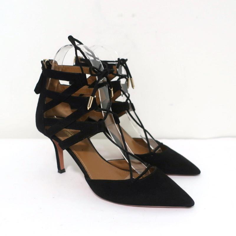 Chanel pre-owned black satin sandal heels with floral