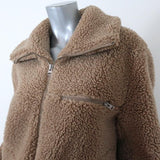 Aritzia Wilfred Free Teddy Bomber Jacket Sherpa Size XS - Celebrity Owned
