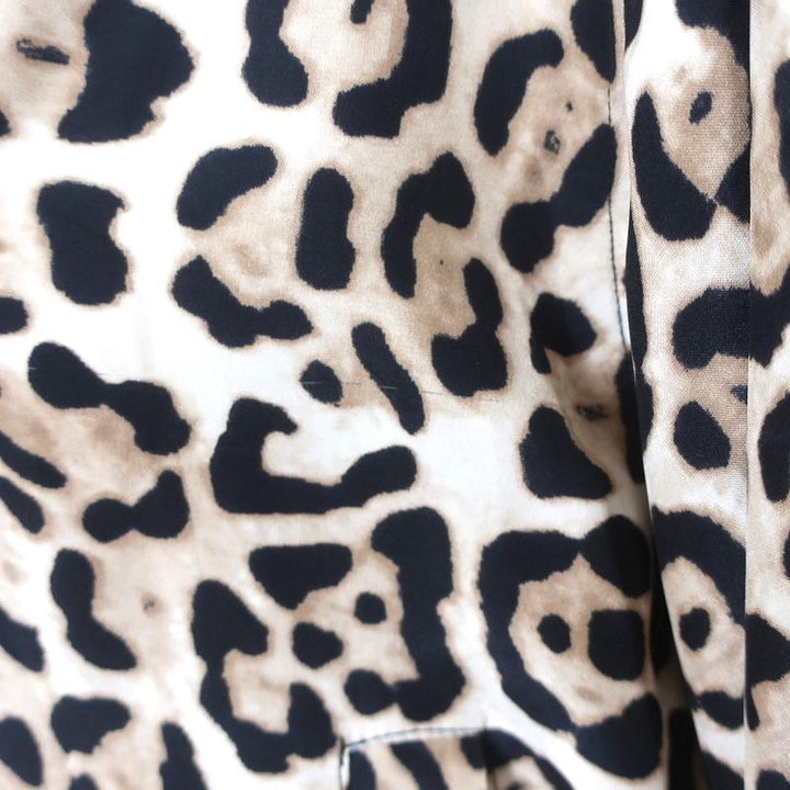 ATM Anthony Thomas Melillo Bomber Jacket Leopard Print Silk Size Large - Celebrity Owned