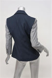 ATM Anthony Thomas Melillo Square Front Sport Blazer Navy/Gray Jacket Size 4 - Celebrity Owned