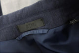 ATM Anthony Thomas Melillo Square Front Sport Blazer Navy/Gray Jacket Size 4 - Celebrity Owned