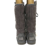 Australia Luxe Collective Bedouin Tall Shearling Boots Gray Suede Size US 9 - Celebrity Owned