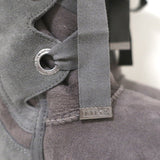 Australia Luxe Collective Bedouin Tall Shearling Boots Gray Suede Size US 9 - Celebrity Owned