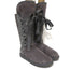 Australia Luxe Collective Bedouin Tall Shearling Boots Gray Suede Size US 9