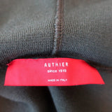 Authier Zip-Up Hoodie Jacket Green Wool Knit Size 40 - Celebrity Owned