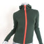 Authier Zip-Up Hoodie Jacket Green Wool Knit Size 40