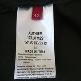 Authier Zip-Up Hoodie Jacket Green Wool Knit Size 40 - Celebrity Owned