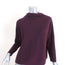 Autumn Cashmere Sweater Purple Cashmere Size Medium Mock Neck Pullover