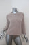 Autumn Cashmere Tie-Back Sweater Light Gray Pointelle Knit Size Extra Small