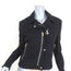 Balenciaga Biker Jacket Black Cotton Twill Size 38 Motorcycle Jacket