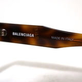 Balenciaga Cat Eye Sunglasses Logo Print Tortoise Shell BB0073S 002 - Celebrity Owned