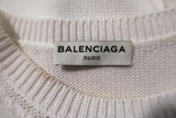 Balenciaga Cotton Knit Top White Size 36 Sleeveless Sweater - Celebrity Owned