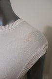 Balenciaga Cotton Knit Top White Size 36 Sleeveless Sweater - Celebrity Owned