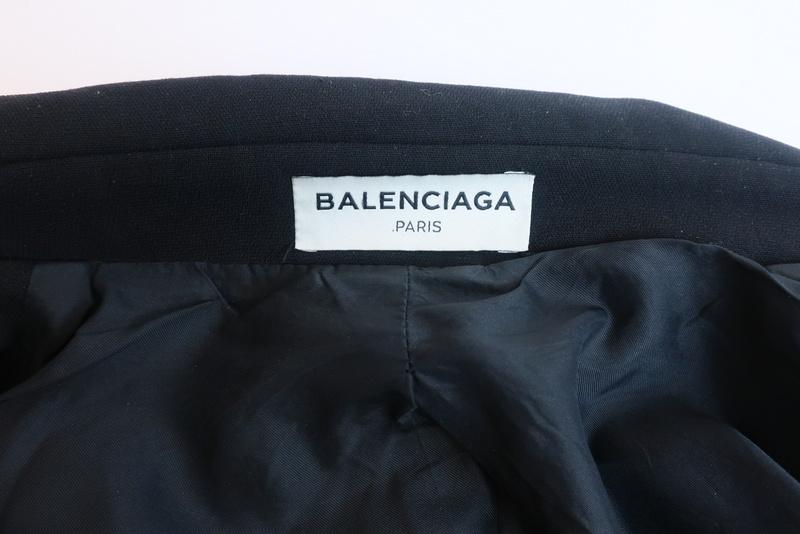 Balenciaga Crepe Moto Jacket Black Size 42 Biker Jacket - Celebrity Owned