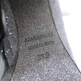 Balenciaga Glitter Ankle Boots Silver Size 37.5 High Heel Booties - Celebrity Owned