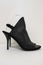 Balenciaga Glove Slingback Sandals Black Leather & Suede Size 38.5 Open Toe Heel