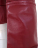 Balenciaga Leather Biker Jacket Burgundy Size 36 Motorcycle Jacket - Celebrity Owned