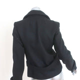 Balenciaga Peacoat Black Wool Felt Size 40 Double Breasted Jacket - Celebrity Owned