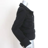 Balenciaga Peacoat Black Wool Felt Size 40 Double Breasted Jacket - Celebrity Owned