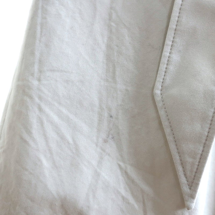 Balenciaga Pulled Puff Sleeve Coat Beige Cotton Size 34 Belted Jacket - Celebrity Owned